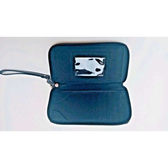 Rosetti Wristlet Black Wallet with White Cat/Kitten Design - Picture 2 of 6